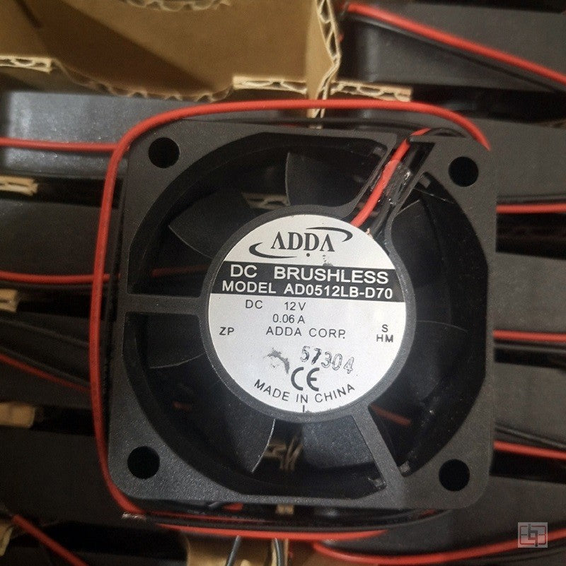 ADDA AD0512LB-D70 12V 0.08A 2wires Cooling Fan ADDA AD0512LB-D70 12V 0.08A 2wires Cooling Fan